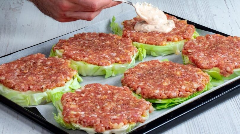 Baked Cabbage Burgers Easy Recipes