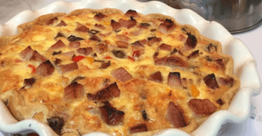 Beef and Cheese Breakfast Quiche