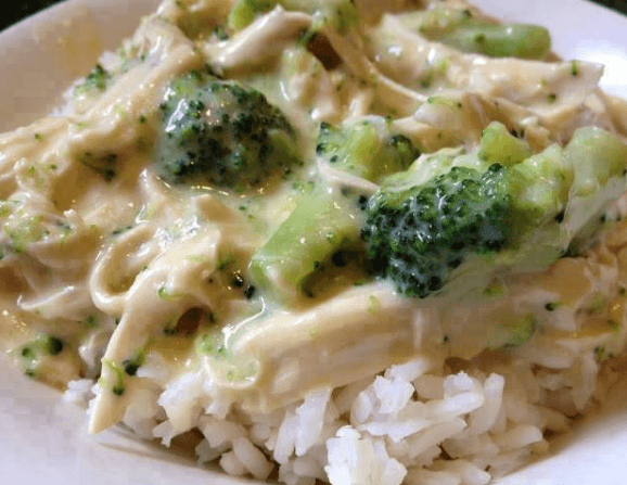 Crock-pot Chicken and Broccoli Over Rice