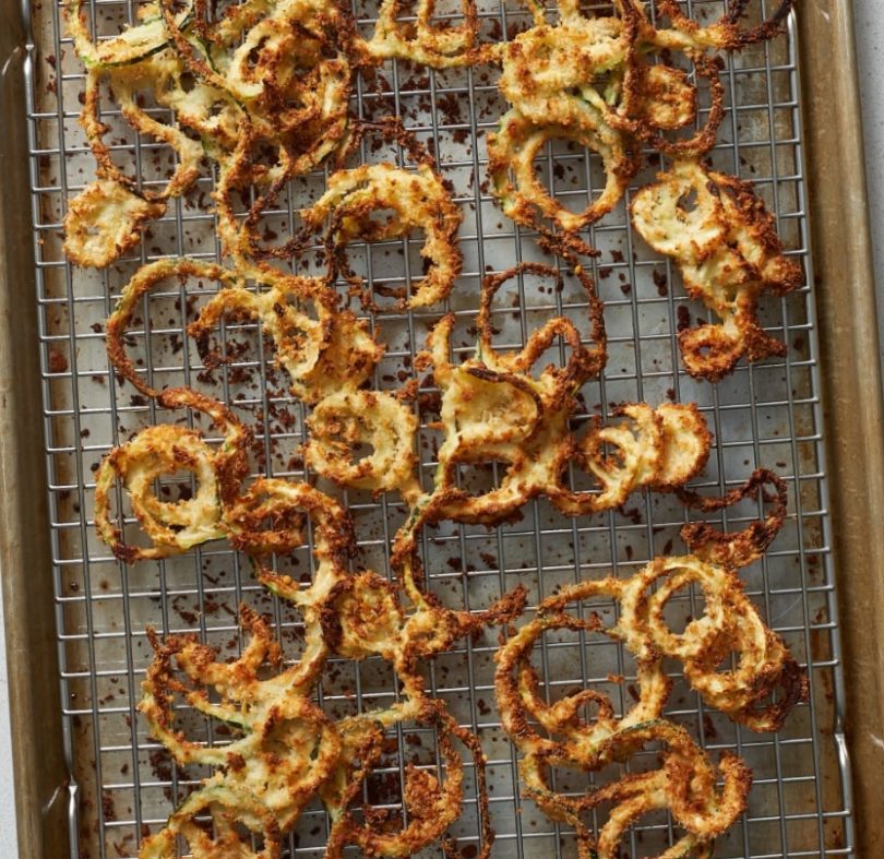 Baked Parmesan Zucchini Strings