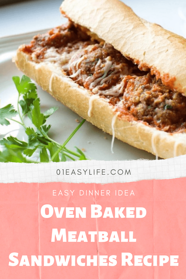 Easy Dinner Idea: Oven Baked Meatball Sandwiches Recipe – Easy Recipes