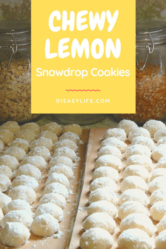 Chewy Lemon Snowdrop Cookies Easy Recipes 0491