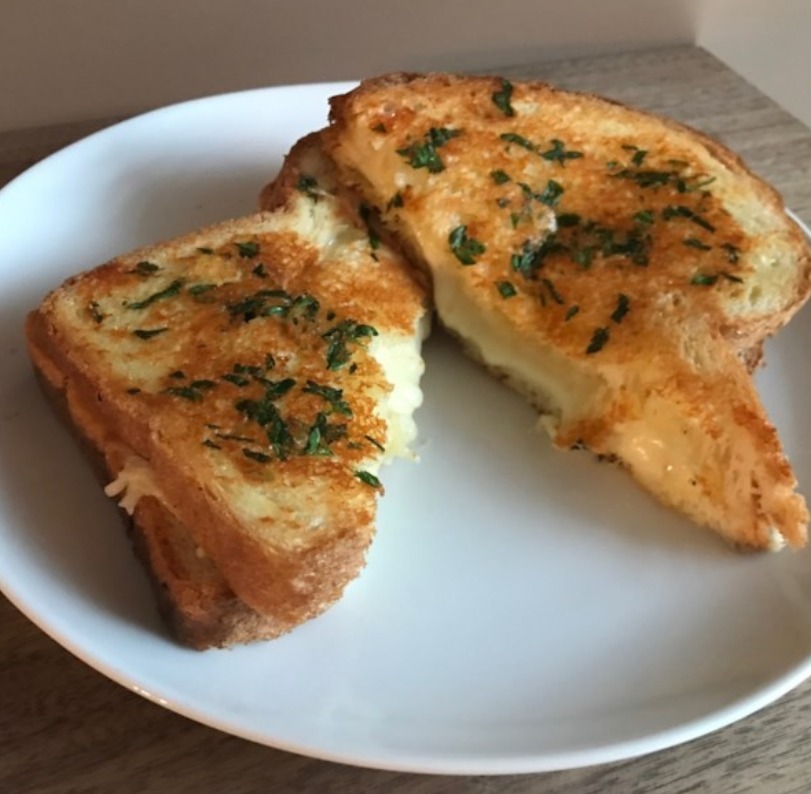 Garlic Bread Grilled Cheese Recipe