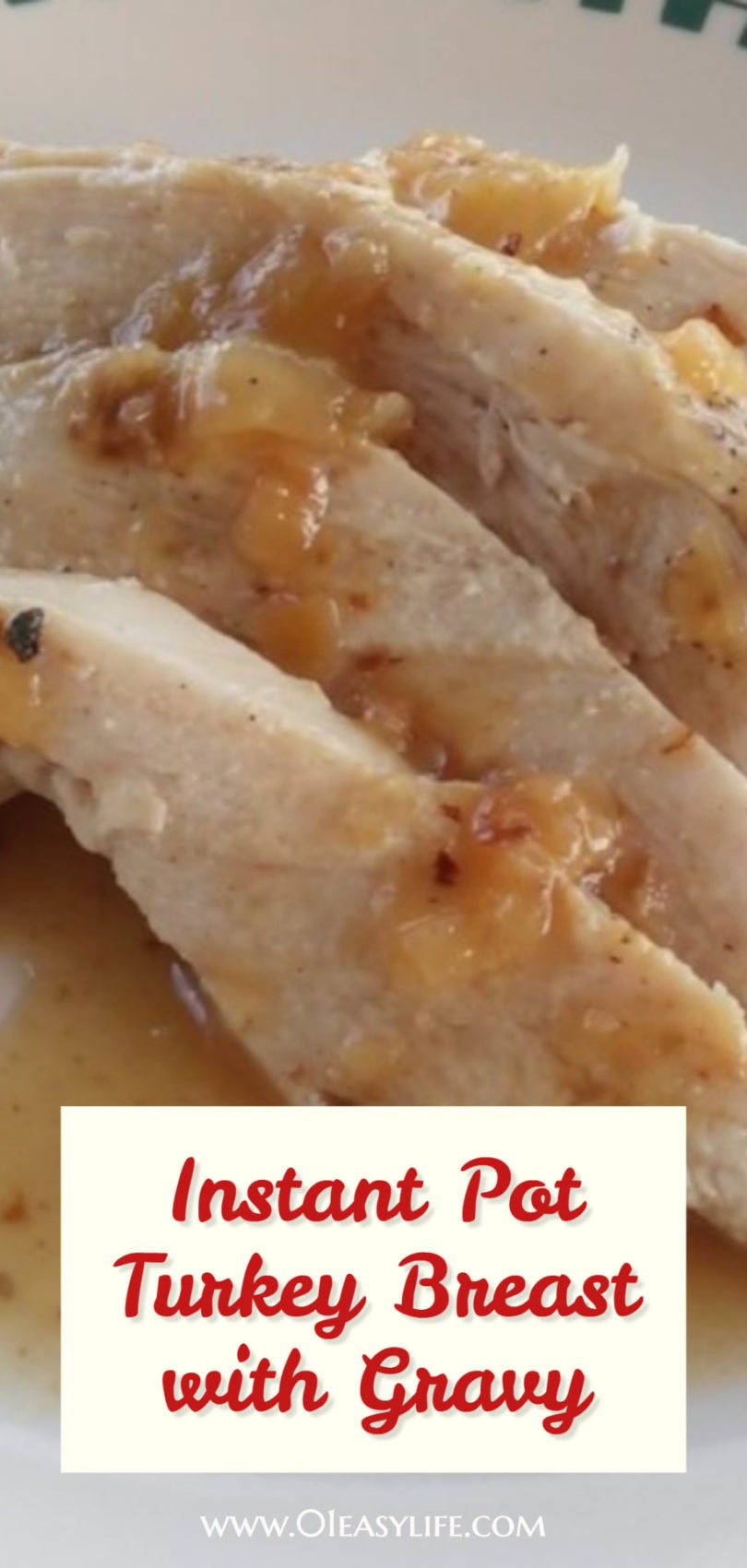 Instant Pot Turkey Breast with Gravy pin