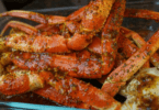 Baked Crab Legs in Butter Sauce