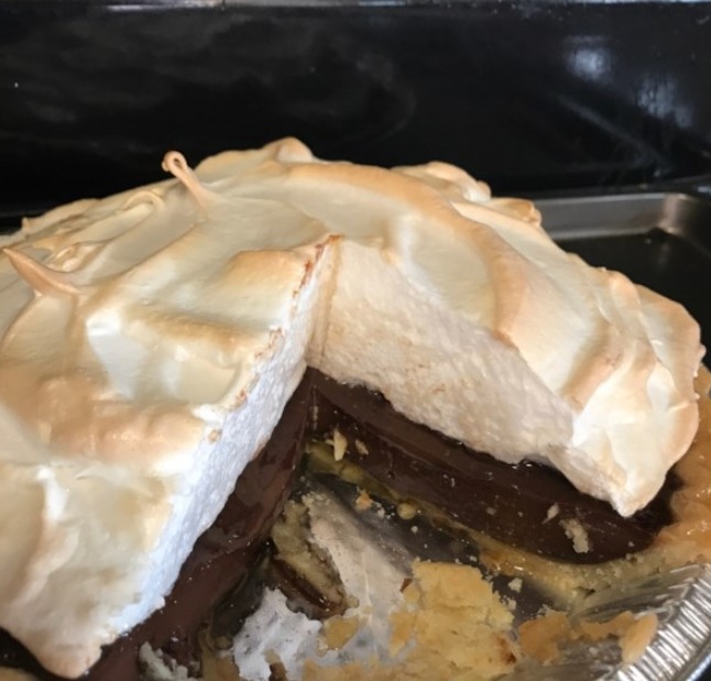 Chocolate Meringue Cream Pie