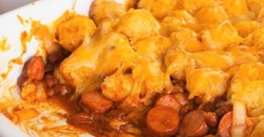 Chili Cheese Dog Tater Tot Casserole