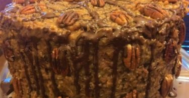 HOMEMADE German chocolate cake