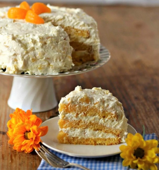 Pineapple-Orange Sunshine Cake Recipe