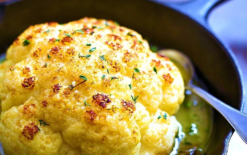 ROASTED CAULIFLOWER WITH BUTTER SAUCE