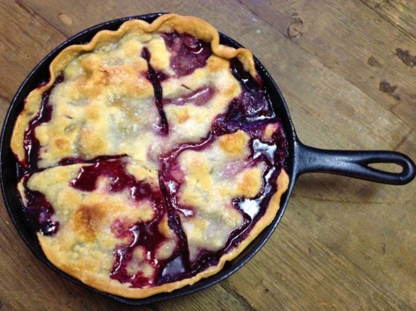 Skillet Blackberry Cobbler