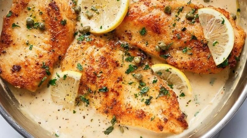 CREAMY PARMESAN LEMON CHICKEN