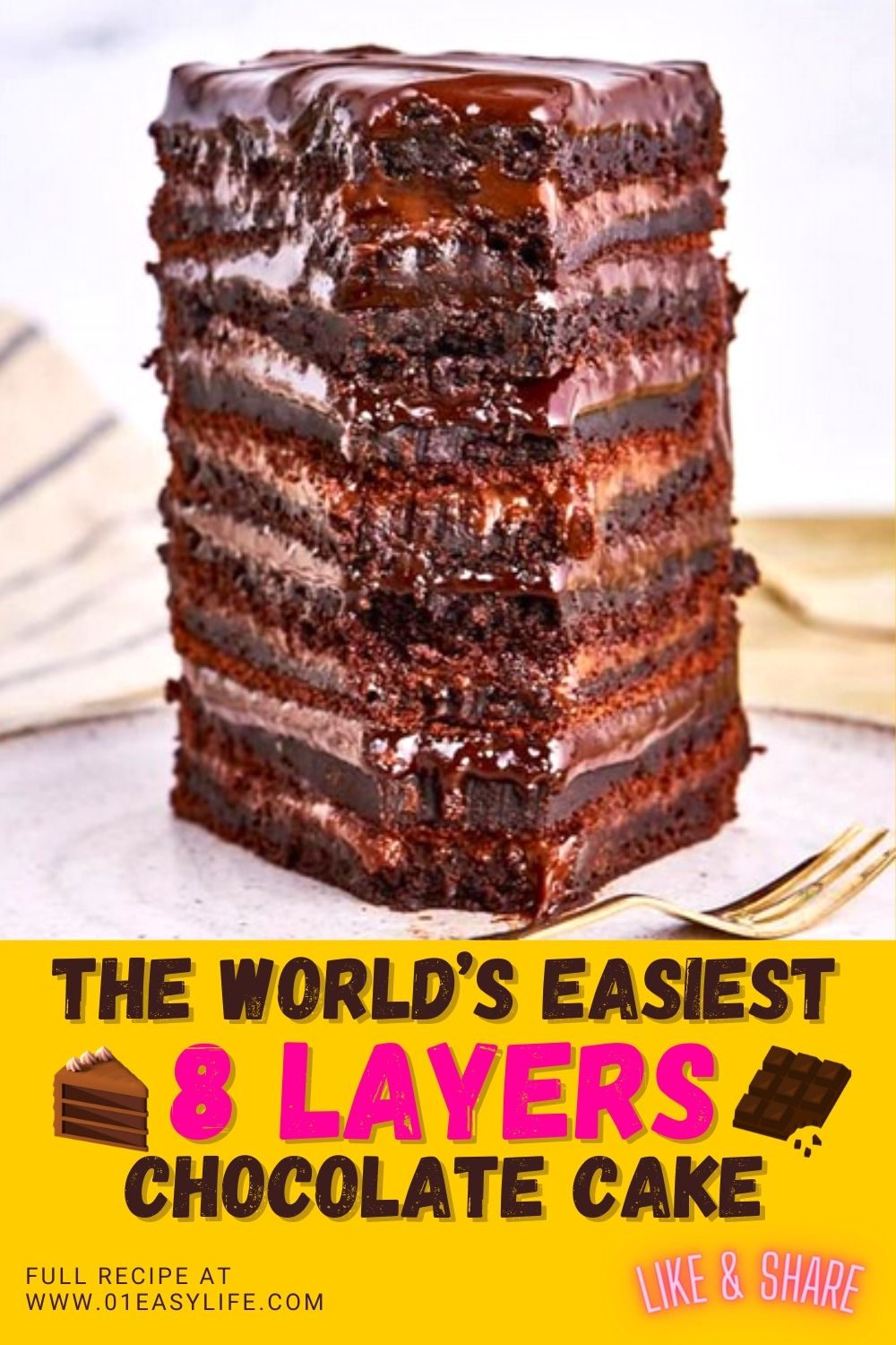 The world’s EASIEST chocolate cake