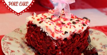 red velvet poke cake