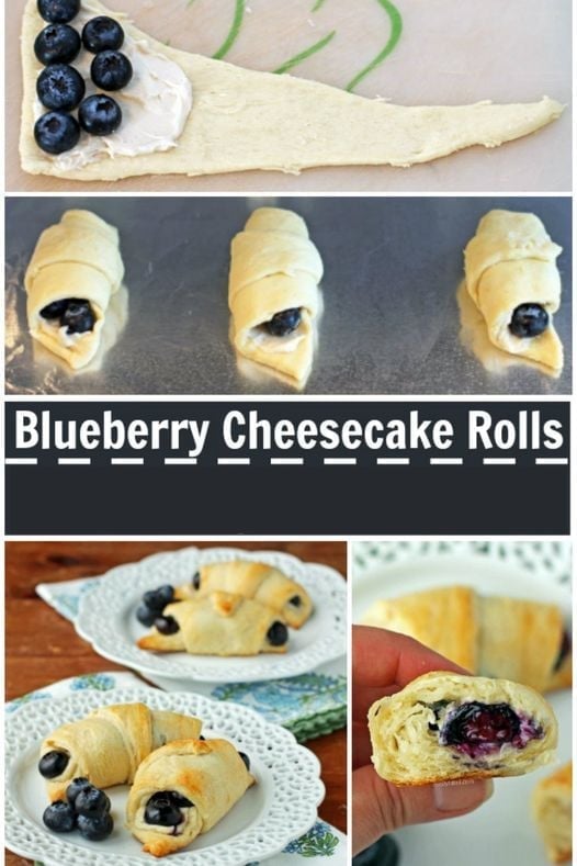 Blueberry Cheesecake Rolls