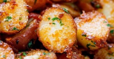 Roasted Garlic Butter Parmesan Potatoes2