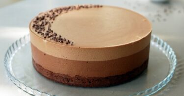 Three chocolate mousse cake1