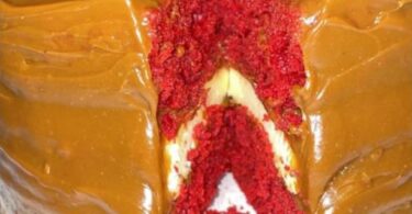 Red Velvet cheesecake Caramel Cake