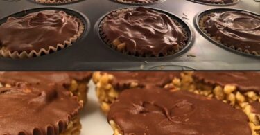 Peanut Butter Balls with Chocolate Rice Krispies