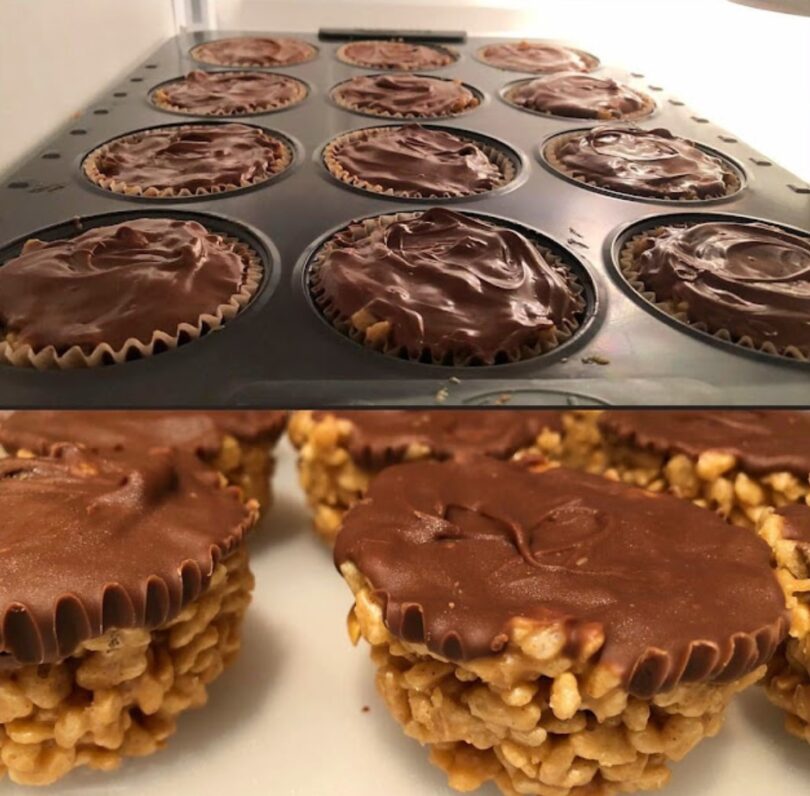 Peanut Butter Balls with Chocolate Rice Krispies