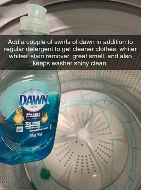 The Benefits Of Adding Dawn Dish Soap To Your Washing Machine