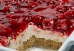 Indulge in this timeless dessert that pairs the sweetness of cherry with the creamy texture of the filling and a crunchy graham crust. The Classic Cherry Delight is a perfect no-bake dessert for any occasion – from family dinners to special gatherings. A treat that's simple yet packed with flavor!