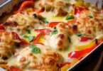 Chicken and Bell Peppers Casserole