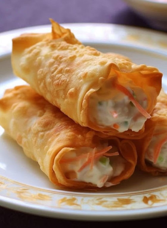 CRAB RANGOON EGG ROLLS