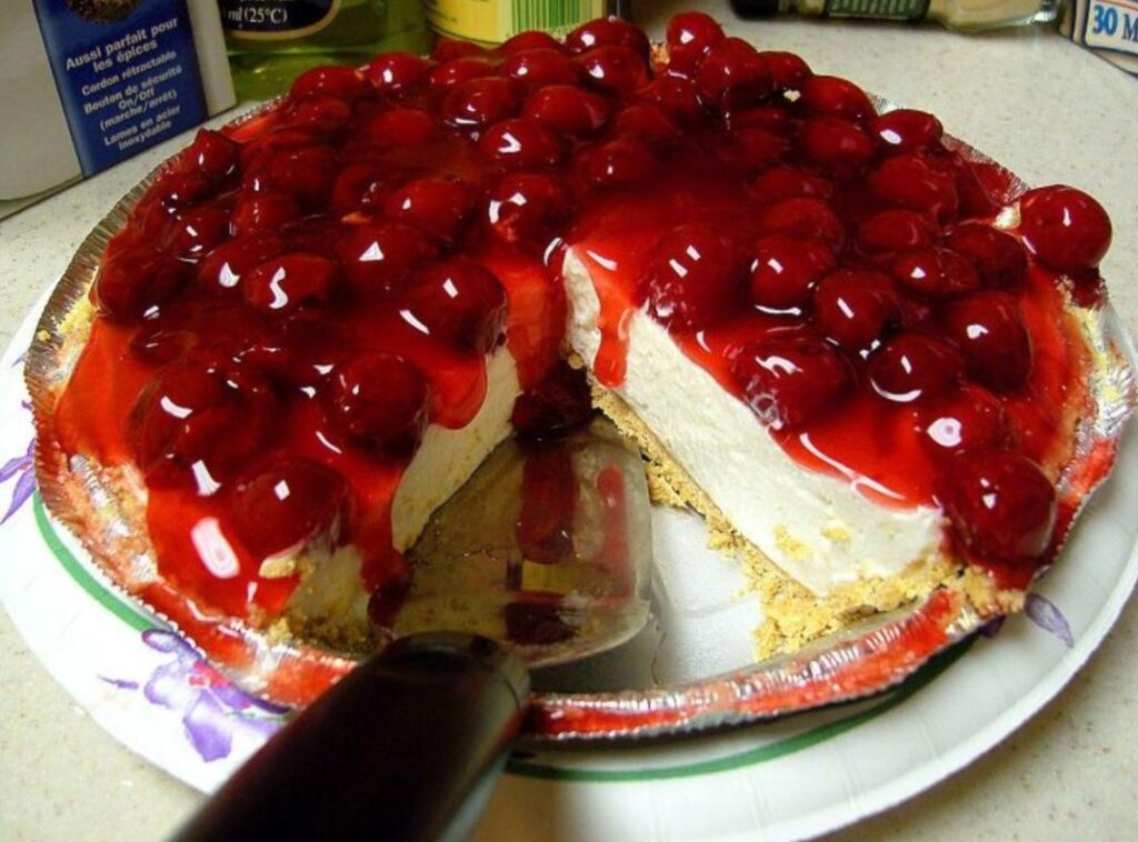 No-Bake Cherry Cheesecake