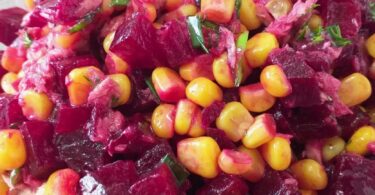 Beet Salad with Corn