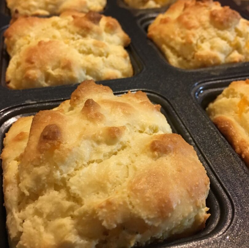 Low Carb Biscuits in a Muffin Pan