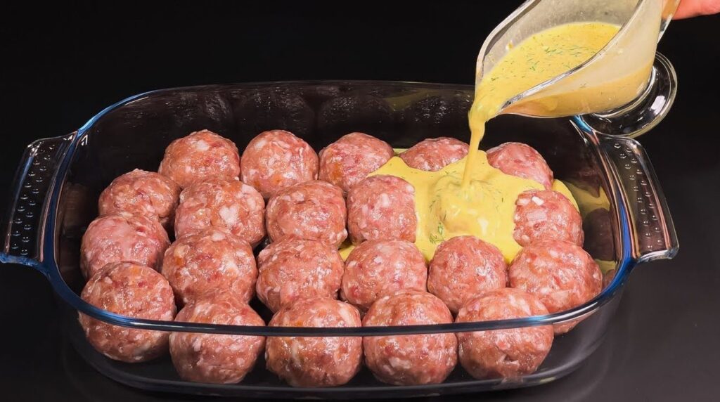 The combination of juicy meatballs, creamy sauce, and melted cheese ensures every bite is packed with flavor. Enjoy!